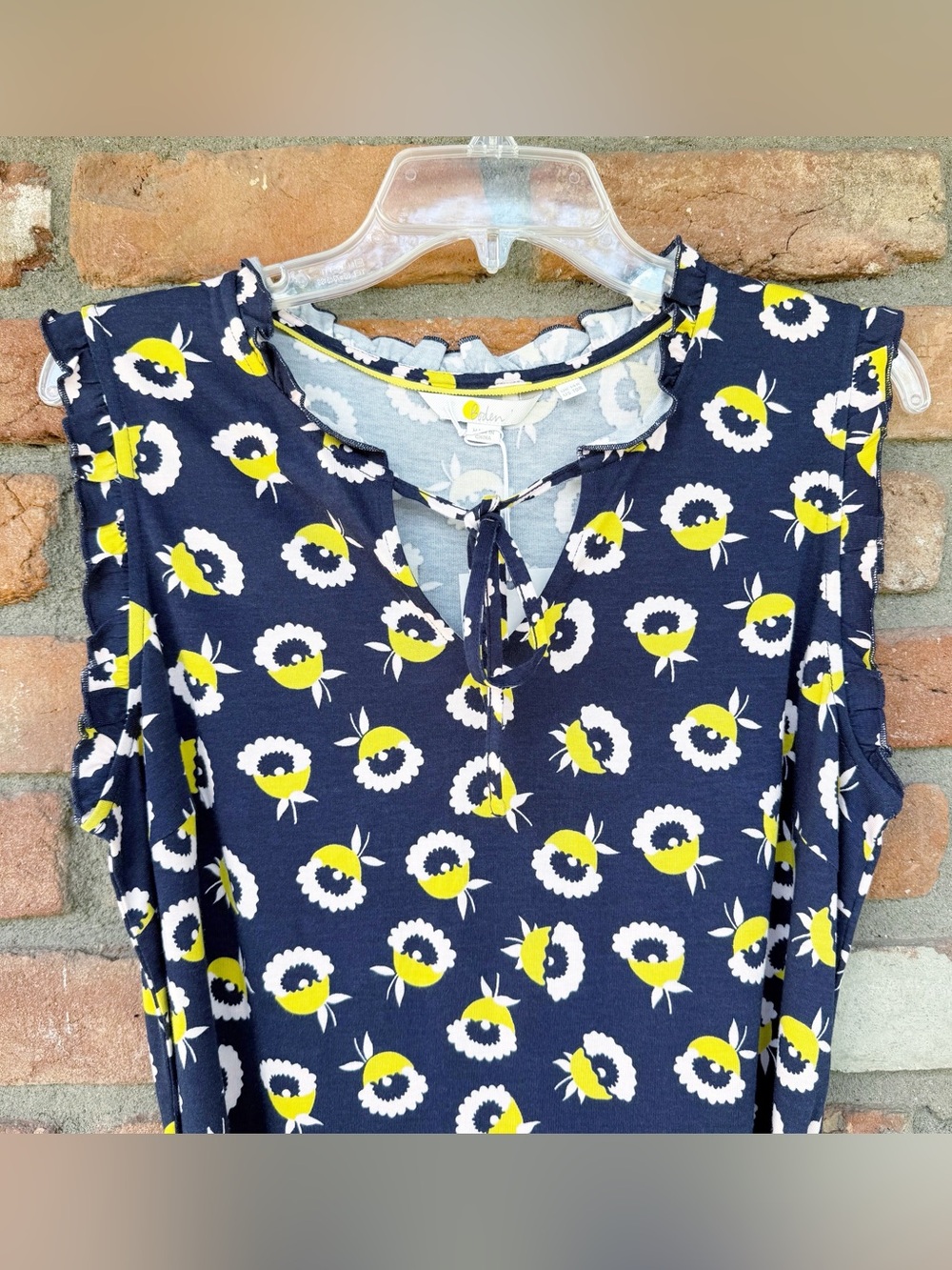 Boden Lois Floral Jersey Dress Summer Vacation Size 10 - Picture 5 of 11